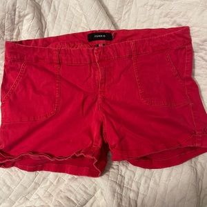 Torrid Red Shorts